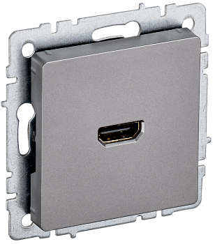 Розетка HDMI BRITE IEK сталь в Хабаровске