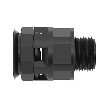 Муфта труба-коробка DN 17 мм, М20х1,5, полиамид, цвет черный DKC в Хабаровске