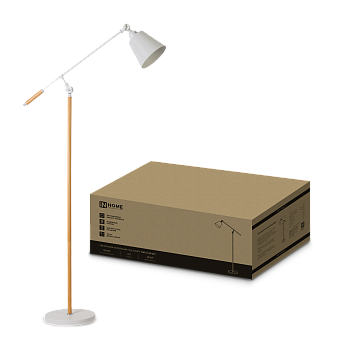 Светильник напольный под лампу ТНО 01К-Е27Б 230В белый плафон, белый корпус IN HOME в Хабаровске