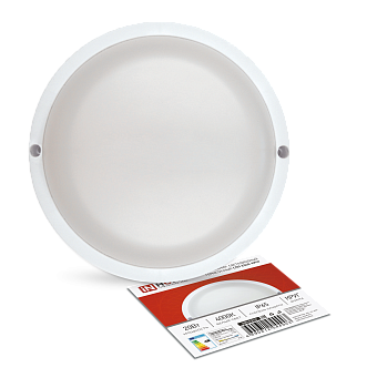 Светильник светодиодный герметичный СПП 2040-КРУГ 20Вт 4000К 1800Лм IP65 155мм IN HOME в Хабаровске