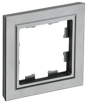 Рамка одинарная BRITE IEK сталь в Хабаровске