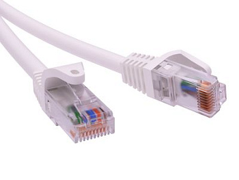 Патч-корд неэкр. CAT5E U/UTP 4х2, LSZH, белый, 1.0м ДКС в Хабаровске