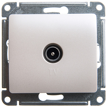 Розетка телевизионная антенна коннектор Glossa SE перламутр в Хабаровске