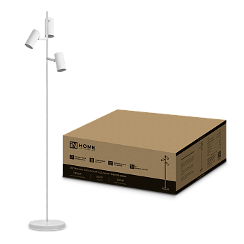 Светильник напольный под лампу ТНО 07-3хGU10-WW 230В белый плафон, белый корпус IN HOME в Хабаровске