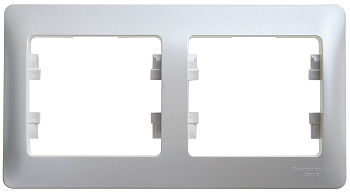 Рамка двойная Glossa SE перламутр в Хабаровске