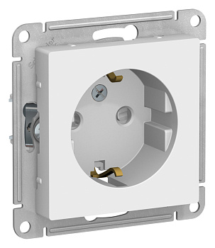 Розетка одинарная AtlasDesign SE с з/к со шторками лотос в сборе в Хабаровске