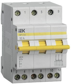 Выключатель-разъединитель трехпозиционный ВРТ-63 3P 32А IEK в Хабаровске