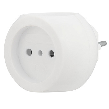 Тройник электрический "Шар", 6А б/з, 220В, белый REXANT в Хабаровске
