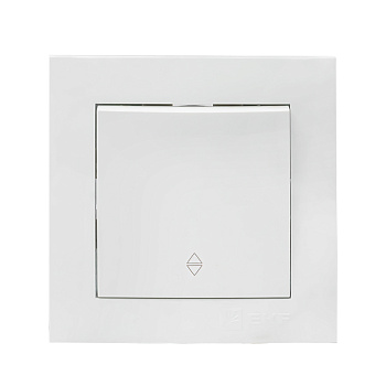 Выключатель проходной одноклавишный Валенсия EKF белый в Хабаровске