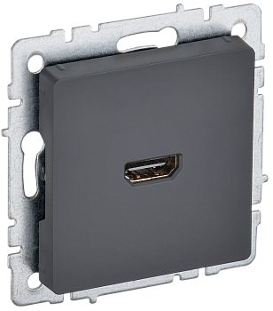 Розетка HDMI BRITE IEK графит в Хабаровске
