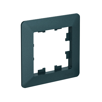 Рамка одинарная AtlasDesign AIR SE ИЗУМРУД/дымчатая черная в Хабаровске