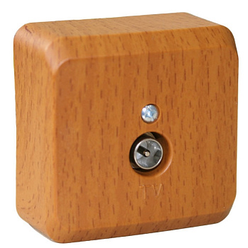 Розетка телевизионная ЭТЮД SE накладная бук в Хабаровске