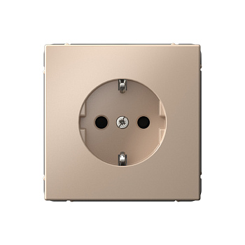 ARTGALLERY РОЗЕТКА с заземлением со шторками, 16А, механизм, ПЕСОЧНЫЙ в Хабаровске