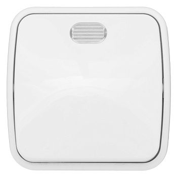 Минск Выключатель 1-клавишный ОП 10А с индикатором белый  EKF Basic в Хабаровске