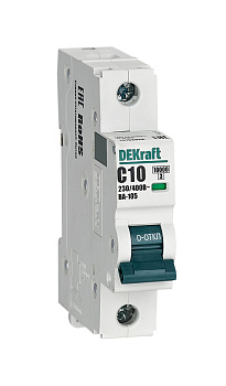 Автоматический выключатель DEKraft ВА-105 1P 10A 10кА х-ка C в Хабаровске